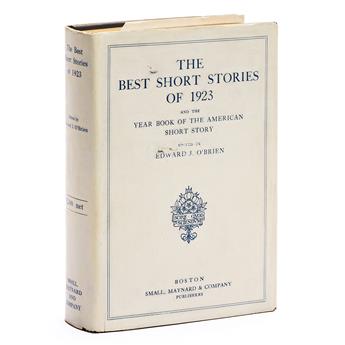 Hemingway, Ernest (1899-1961) The Best Short Stories of 1923. Edited by Edward J. OBrien.